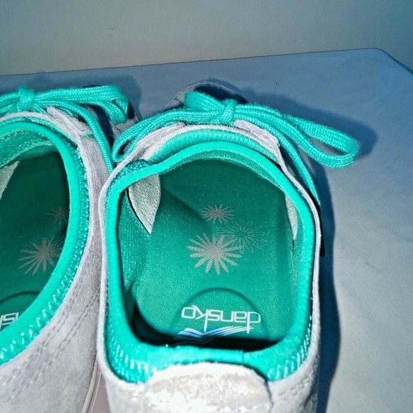 Dansko Elise Comfort Lace Up Gray Suede Sneakers Shoes Size 36 (US 5.5-6) - Picture 6 of 12